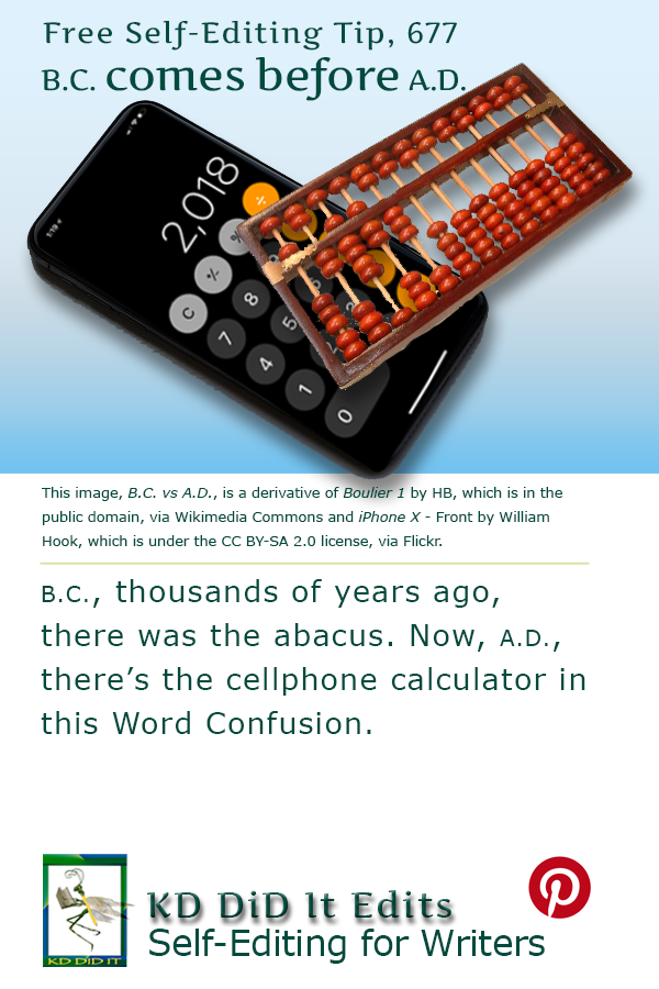 Word Confusion: B.C. comes before A.D.