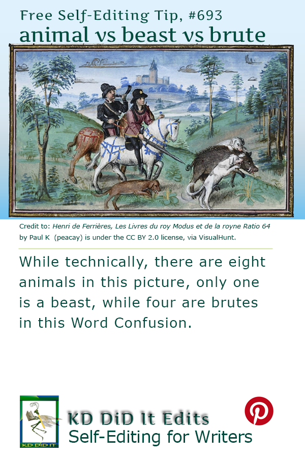 Word Confusion: Animal vs Beast vs Brute