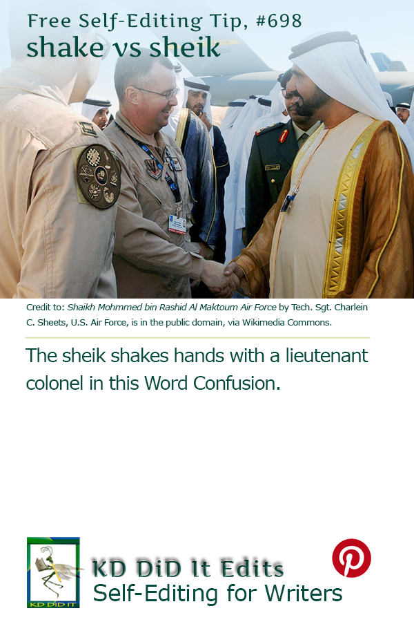 Word Confusion: Shake versus Sheik