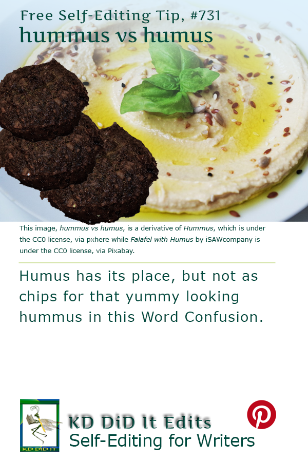 Pinterest pin for Hummus versus Humus