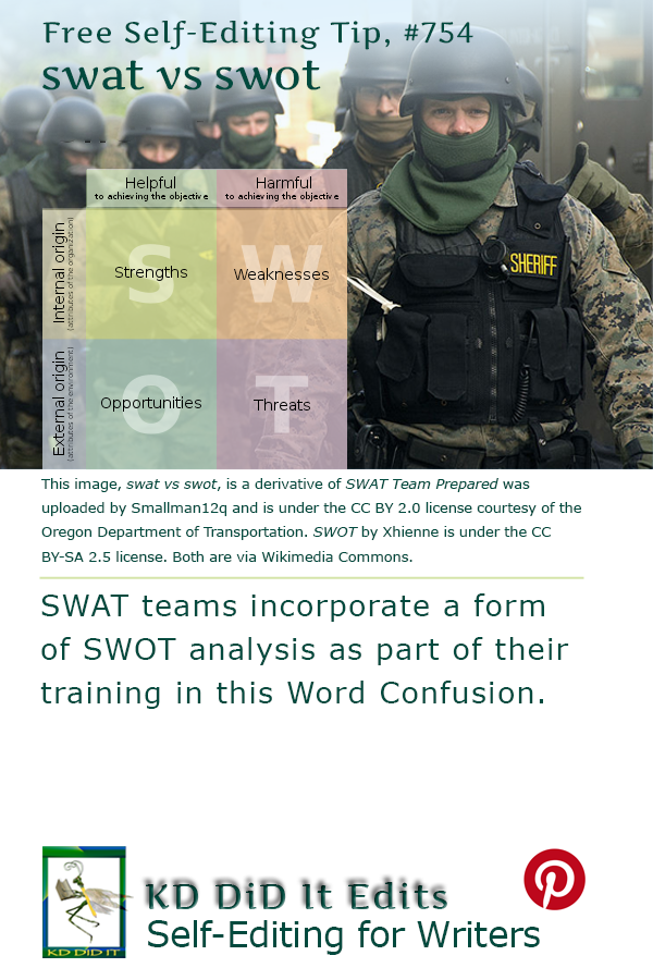 Word Confusion Swat Versus Swot Kd Did It Edits