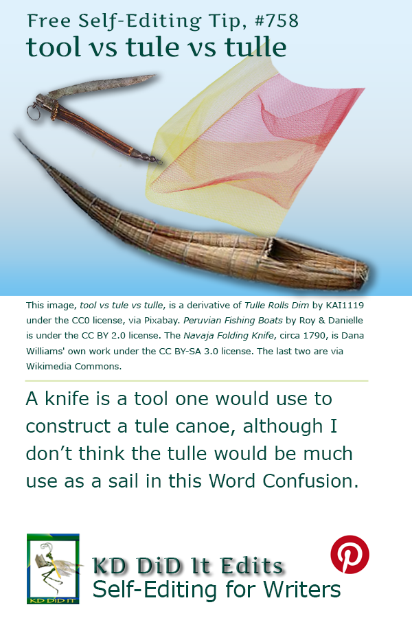 Word Confusion: Tool vs Tule vs Tulle