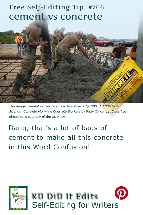 Word Confusion: Cement versus Concrete