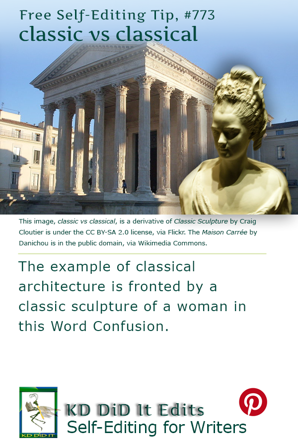 Word Confusion: Classic versus Classical