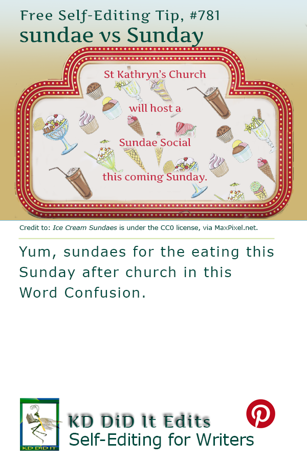 Word Confusion: Sundae versus Sunday