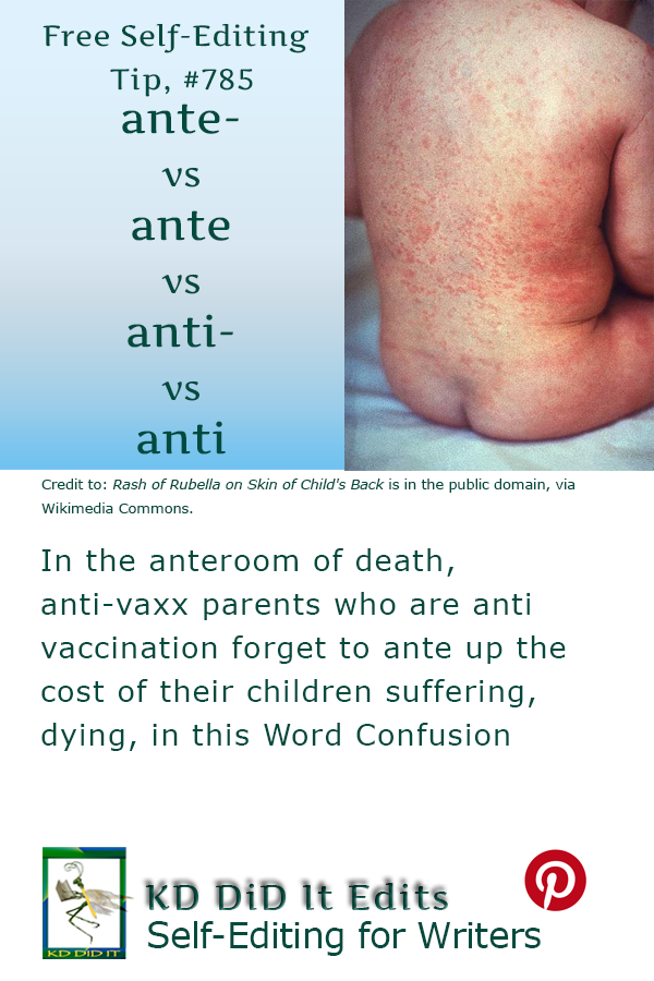Word Confusion: Ante- vs Ante vs Anti- vs Anti