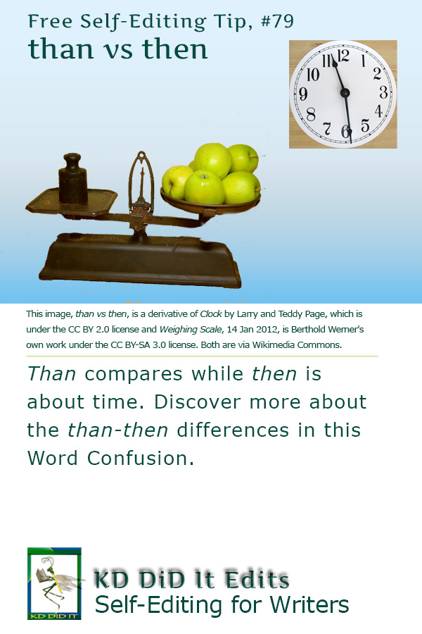 Word Confusion: Than versus Then