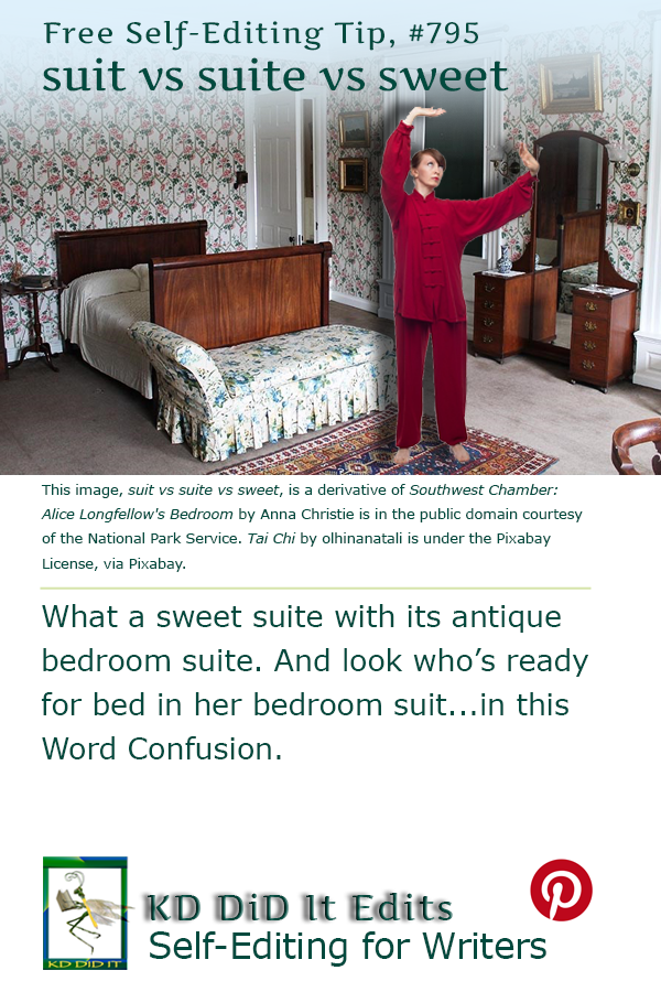 Word Confusion: Suit vs Suite vs Sweet