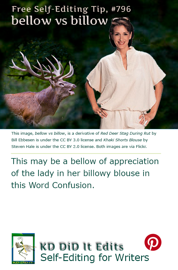 Word Confusion: Bellow versus Billow