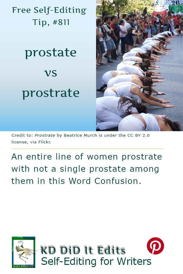 Pinterest pin for Prostate versus Prostrate