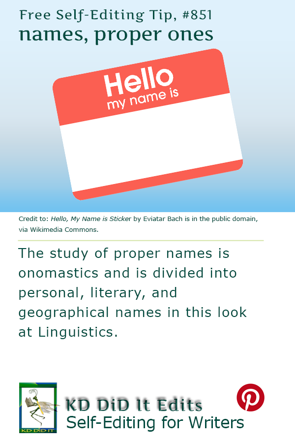 Linguistics: What’s in a Proper Name?