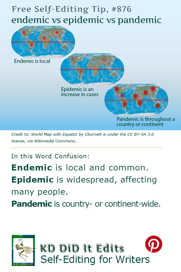 Pinterest pin for Endemic vs Epidemic vs Pandemic