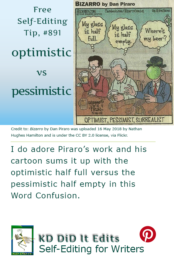 Pinterest pin for Optimistic versus Pessimistic