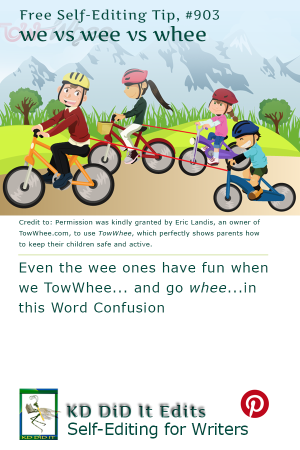 Word Confusion: We vs Wee vs Whee