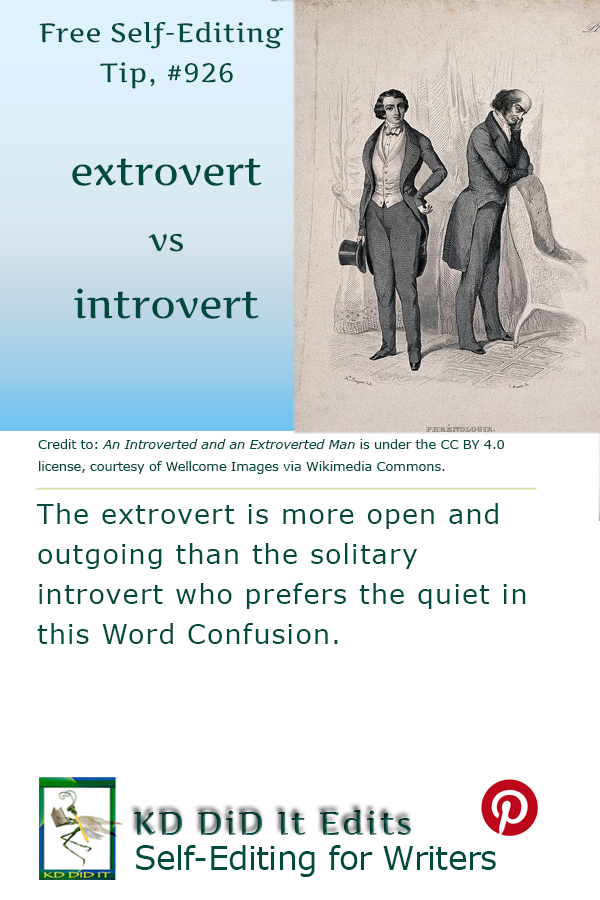Pinterest pin for Extrovert versus Introvert