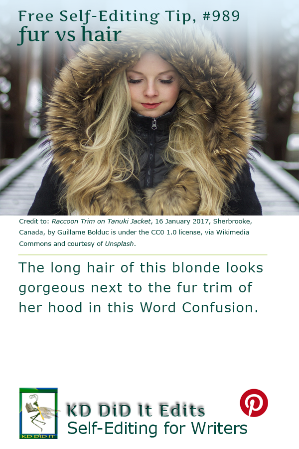 Pinterest pin for Fur versus Hair