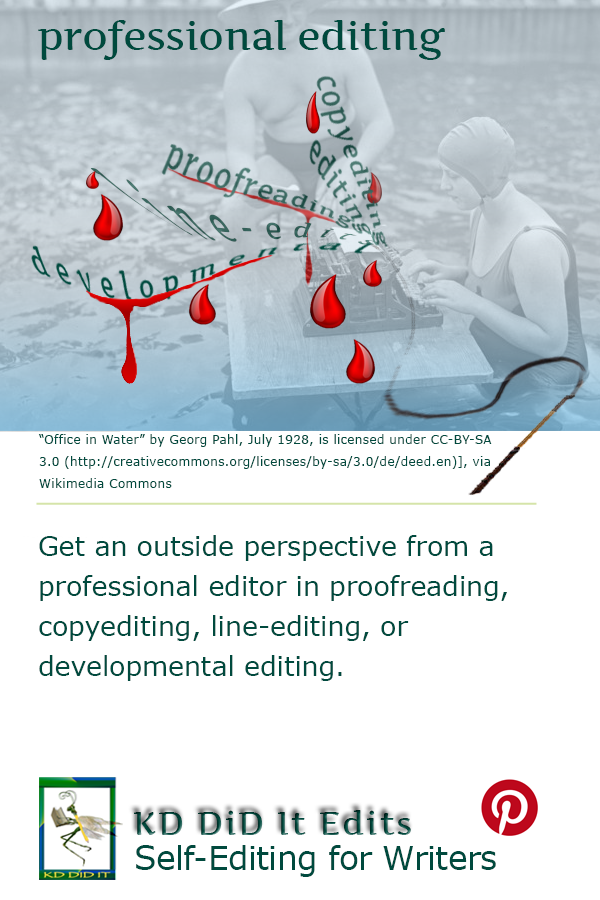 Pinterest pin for Editing with Kathy Davie