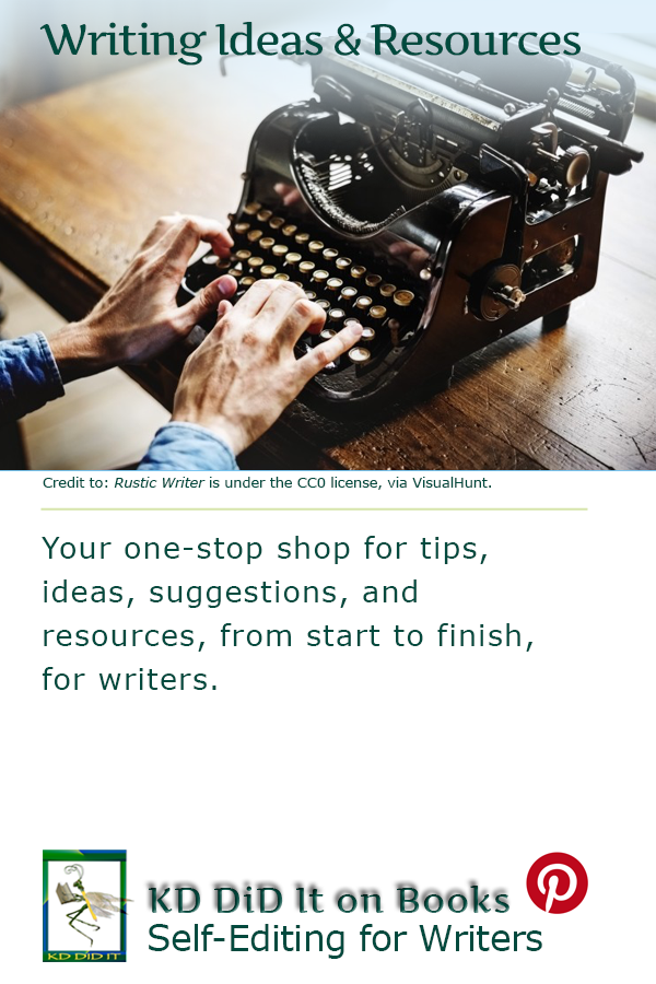 Pinterest pin for Writing Ideas and Resources