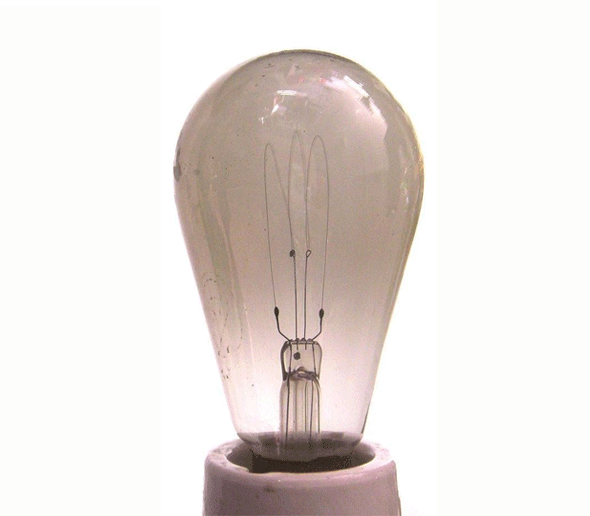 Short animated gif of a light bulb turning on and off